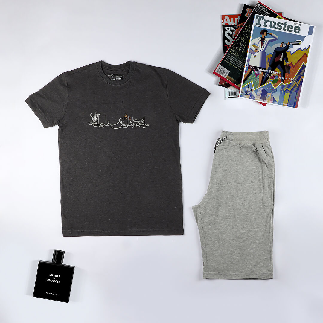 ست تی شرت و شلوارک مردانه،لباس راحتی