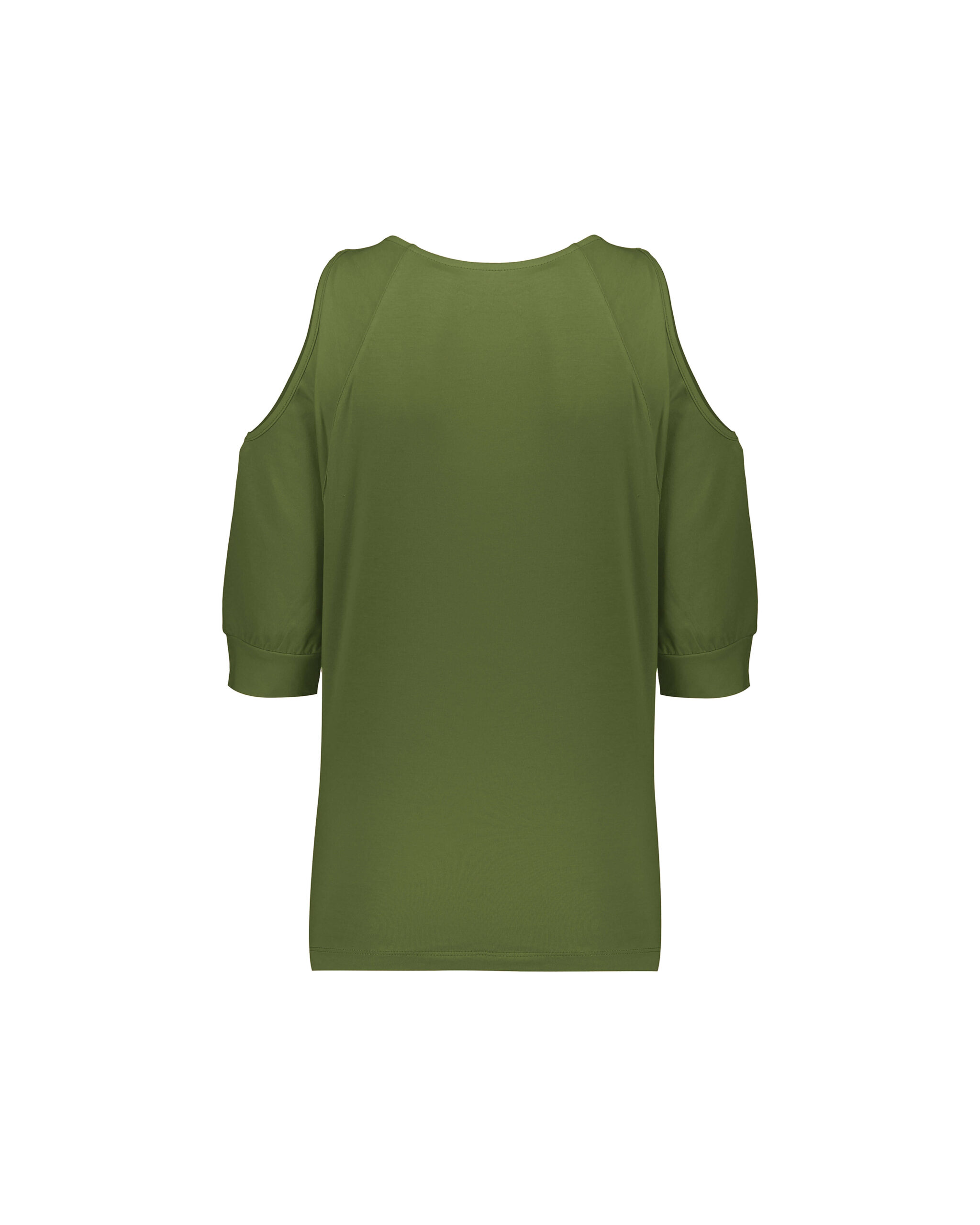 تي شرت زنانه سرشانه باز آستين مچ دار