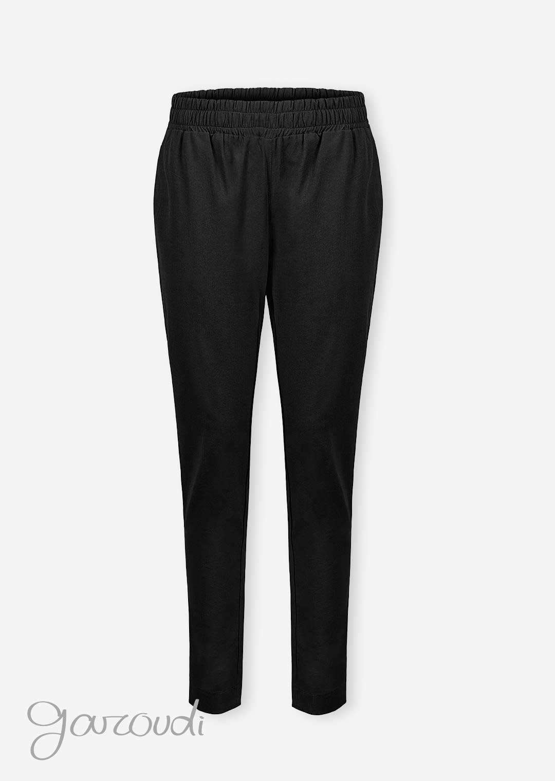 شلوار لینن راسته آزاد کمرکش